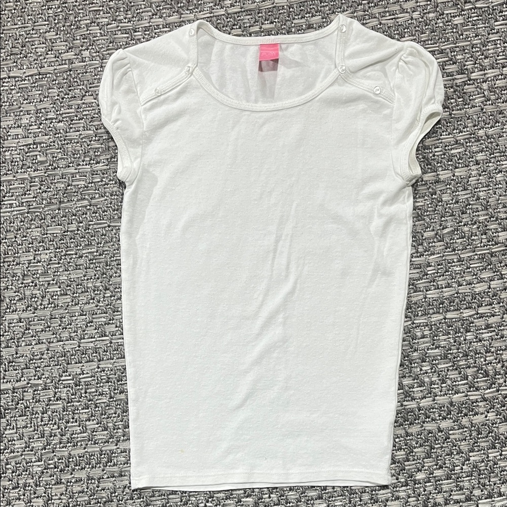 Old Navy | White Puff Sleeve Tee